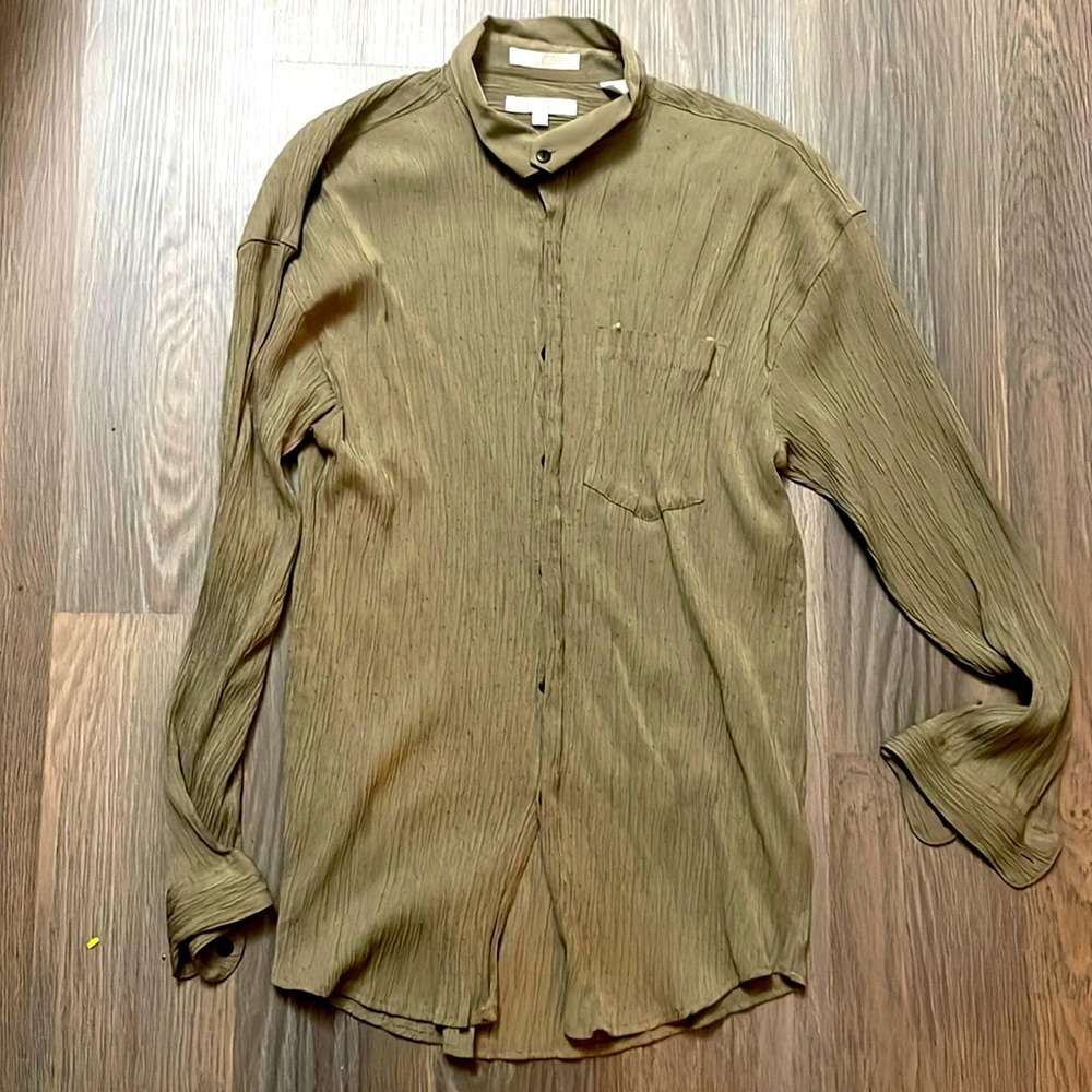 Vintage Elliot sage green button down shirt